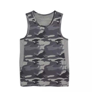 Camisetas sin mangas para hombre, chaleco de algodón de verano para gimnasio, camisetas sin mangas para hombre, camisetas sin mangas transpirables con diseño de camuflaje de estilo informal ajustado para hombre - Product Image 5