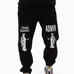 Logo imprimé noir personnalisé en gros à la mode pour les hommes survêtement Streetwear survêtements exigeants pour l'hiver respirant personnalisé - Product Image 5