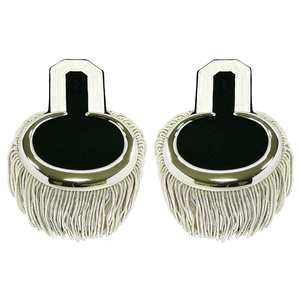 Saudi Arabia with gold-colored cord fringes Red and <b>Yellow</b> Epaulette Shoulder Boards with Gold Bullion Wire Fringe Embroidered - Product Image 4