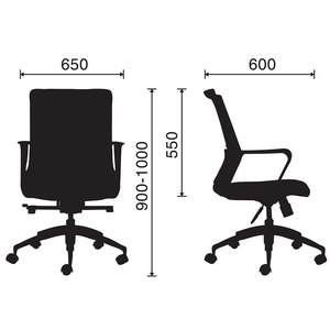 Silla de Oficina Giratoria Premium HOGVP080 Iris-T01, Contemporánea, con Altura Ajustable, para Oficina, Taller, Dormitorio, Hospital - Product Image 2