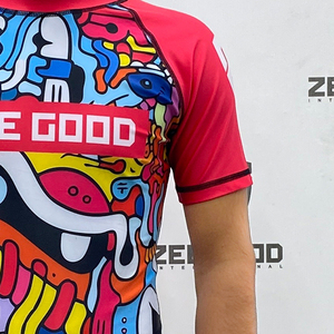 Vente en gros personnalisé couleur demi manches femmes Rash Guard Muay Thai fabricant MMA femmes éruption chemise maillots de bain Jiu Jitsu Kimono - Product Image 5