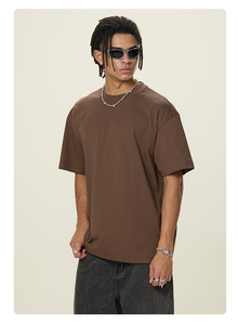 Personalizado para hombre Puff Imprimir Streetwear Tee OEM Fábrica de algodón de gran tamaño T Shirt 3D Raised Logo Design Shirt - Product Image 5