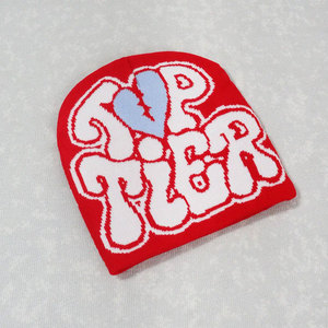 New Over Printing Jacquard Knitted Beanie Design Custom Women <b>Men</b> Winter Beanie Hat Warm Jacquard Logo Knitted Skull <b>Cap</b> Beanie - Product Image 4