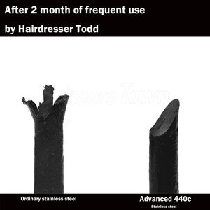 Ciseaux amincissants gravés Dragon professionnels lames en acier inoxydable durables pour ciseaux à cheveux de salon et de barbier - Product Image 5