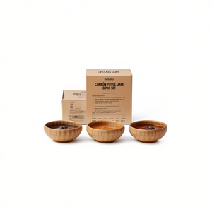 Bamboo 3-Piece Mini Snack <b>Sauce</b> and Jam Bowl Set - Product Image 3