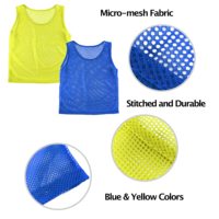 Gilets de football en gros 100% polyester Maille Gilets d'entraînement de football Sports Bibs Pinnies pour adultes et enfants Vêtements de football personnalisés