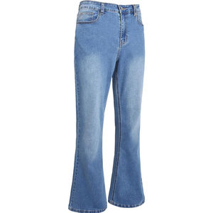 Design Your Own <b>Men's</b> High Quality <b>Flared</b> Stone Washed Denim <b>Jeans</b> Pants For Street Wear Professional Manufacturers Denim Pants - Product Image 3