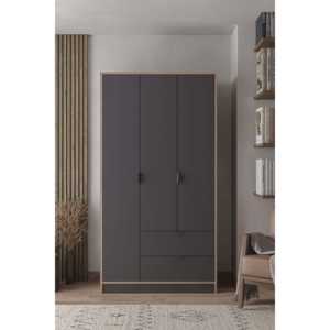 Armoire Sarmobi de marque Arden 3 Kapakl 2 ekmeceli, couleur anthracite - Product Image 5