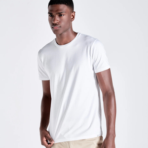 เสื้อยืดคอกลมธรรมดาพิมพ์ลายผ้าฝ้ายสีพื้นว่าง210gsm สีทึบ - Product Image 2