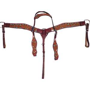 Juego de cuello de pecho de brida ajustable y duradero de estilo occidental más vendido para caballo disponible a precio mayorista - Product Image 1