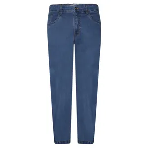 Smart Fit Indigo Blue Stretch Denim Jeans Broek Hoge Kwaliteit 98% Katoen 2% Elasthane Broek Voor Man