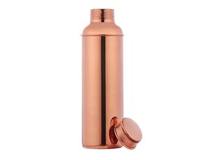 Handmade High Quality Copper Bottle with Matte <b>Glass</b> for Home Kitchen Hotel Bar Travel Gym Office Use - Product Image 6