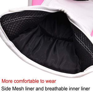 Gants de boxe en cuir lacés neufs en gros, 10 oz et 12 oz, entraînement, évacuation de l'humidité, personnalisables, gants de boxe professionnels - Product Image 5