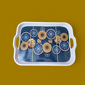 Vente en gros Plateau de service en mélamine plastique de qualité supérieure avec logo personnalisé Plateau roulant de taille jumbo pour équipement de restauration et restauration - Product Image 2