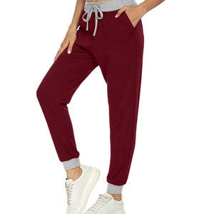 Best Quality Winter <b>Women's</b> Casual Sportswear Jogger Pants Streetwear High <b>Waist</b> <b>Elastic</b> Drawstring 100% Cotton Quick Dry - Product Image 1