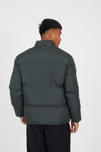 Veste rembourrée à col cheminée personnalisée vente en gros coupe-vent chaud hiver extérieur haute qualité bulle vestes pour hommes avec poches - Product Image 2