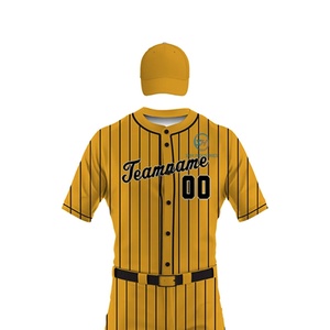 Uniforme de baseball respirant de haute qualité pour adultes, style hip-hop, imprimé par transfert thermique, grande taille, unisexe, en polyester, vente en gros - Product Image 5
