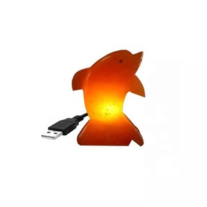 Lámpara Nocturna USB Mini de Diseño de Pez, Hecha a Mano con Material Orgánico 100% Puro y Original, Ecológica, Feng Shui, para Hogar y Oficina - Product Image 1
