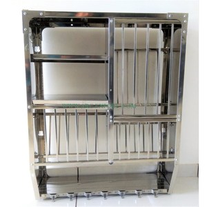 Stainless Steel Shining Polished Metallic Luxury Kitchen Racks Wall Hanging Organization and <b>Storage</b> Racks for Kitchen <b>Accessory</b> - Product Image 1