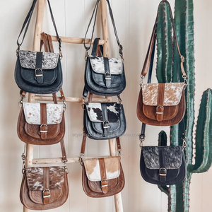 Mini sac à bandoulière en cuir de vachette véritable à la mode de haute qualité pour les cheveux de Style occidental des femmes sur les sacs à main latéraux de la fronde - Product Image 4