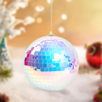 SHUANGYUAN 15CM Noël Disco Ball Mousse Personnalisation Décorations Noël Miroir Sphère Boules