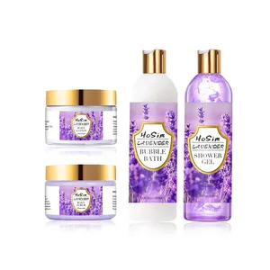 Wholesale Private Label Luxury Valentines Day Body Care Spa Kit Mothers Day SPA Bath Gift Set Lavender Bath Set