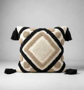 Fundas de Cojín Hechas a Mano |   Fundas de Almohada Texturizadas para Decoración Boho y Moderna, Cojines Cuadrados de Algodón Suave para Sofá - Product Image 6