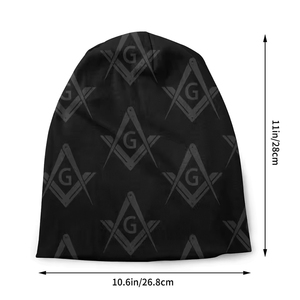 Gorro Masónico NEGRO con LOGOTIPO de Caballero Templario DE Símbolo Bordado Ronpex - Product Image 2