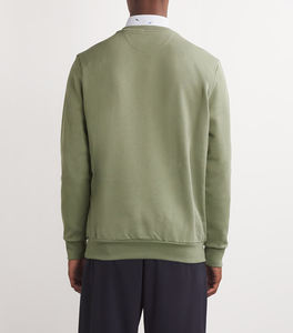 Sweat à col rond uni pull à manches longues haut décontracté léger couleur unie vêtements en coton mélangé doux pour hommes et femmes - Product Image 4