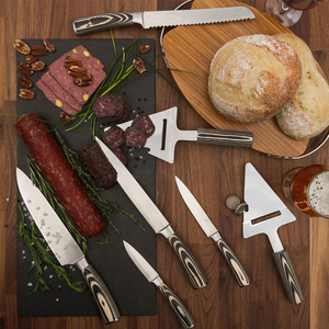 Ensemble de couteaux de chef professionnels durables, support en bois, lames en acier inoxydable faites à la main, personnalisable, outils de cuisine trois pièces - Product Image 6