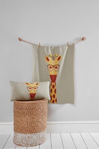 Custom Knitted European Style Baby Blanket 100% Organic Cotton Animal/Striped/ Cartoon Newborn Swaddling Wrap Soft Foldable - Product Image 3