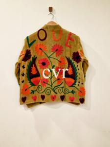 Abrigo de Terciopelo Bordado con Cuello Mandarín, Manga Larga, Estampado Floral, Estilo Bohemio Hecho a Mano, Ropa Exterior para Mujer Adulta, Prenda de Primavera - Product Image 3
