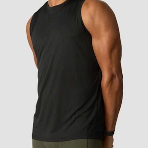 Débardeur rapide et confortable de haute qualité pour hommes pour l'été Running Fitness Short Sleeve Breathable Muscle Style Print Decoration - Product Image 1