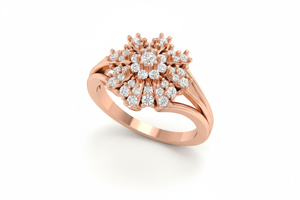 แหวนทอง 14K ประดับเพชรแท้สำหรับผู้หญิง |   0.33 กะรัต |   เครื่องประดับคุณภาพสูง รับสั่งซื้อจำนวนมาก - Product Image 3