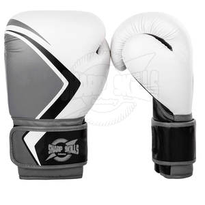 Gants de boxe confortables personnalisés professionnels en cuir pour l'entraînement au combat-en vente - Product Image 1