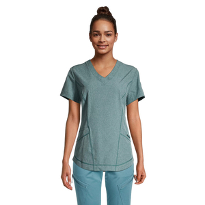 Ensembles d'uniformes d'allaitement à manches courtes tricotés 100% coton respirant confortable gommages médicaux unisexe uniformes d'hôpital - Product Image 4