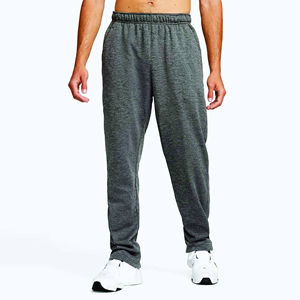 Pantalones de chándal unisex de algodón y LICRA para gimnasio, pantalones de chándal ligeros con logotipo personalizado, pantalones informales de cintura alta para hombre, diseño al por mayor - Product Image 1