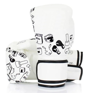 Guantes de boxeo de cuero de alta calidad 2025 Muay Thai Training Pro OEM logotipo personalizado Rexene cuero Diseña tu propio equipo de boxeo - Product Image 5