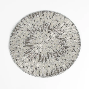 Napperons perlés ronds faits à la main pour table à manger de mariage table basse et utilisation décorative - Product Image 2