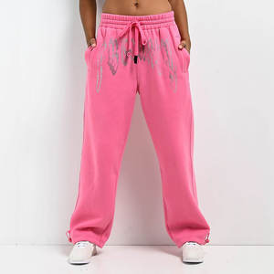 กางเกงวอร์มประดับเพชรเทียม ขายส่ง ราคาถูก คุณภาพพรีเมียม บริการ OEM รับทำโลโก้ตามสั่ง ความต้องการสูง - Product Image 5