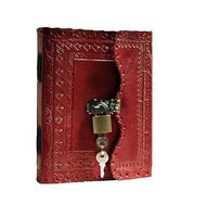 Antique Vintage Troisième Oeil Spirale Gothique Cahier Cuir Relié Journal Deckle Bord Papier Grimoire Imprimé Journal pour Promotionnel