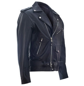 Chaquetas de cuero para hombre hechas en fábrica en Pakistán Fashion Street Wear Chaqueta de cuero genuino 100% Chaqueta elegante para hombre - Product Image 5