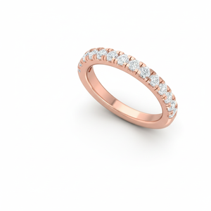 Anillo de Boda de Lujo para Mujer en Oro de 14K y Diamantes Naturales - Product Image 4
