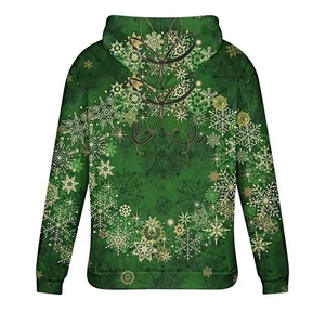 Nouveau design Pull à capuche pour homme de Noël Confortable et tendance 100% polyester Noël avec logo personnalisé Faible MOQ - Product Image 2