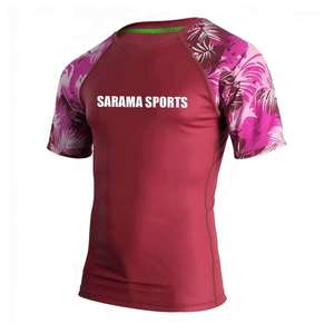 Rashguard de MMA para Hombre, Hecho a Medida, Precio de Fábrica al por Mayor, Rashguard de Jiu Jitsu de Manga Corta de Alta Calidad para Hombre - Product Image 4