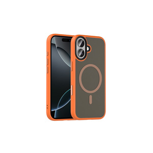 Funda Premium Naranja Compatible con MagSafe para iPhone 17, Antihuellas, Carga Inalámbrica, Cubierta Protectora Trasera con Acabado Mate - Product Image 1