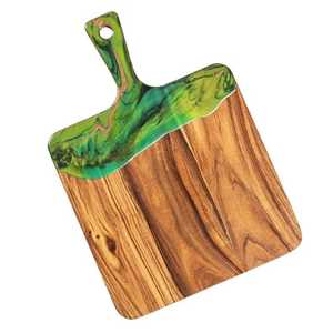 Planche à découper en bois durable et lavable, prix de gros, planche à fromage rectangulaire en bois, planche à découper en bois personnalisée, résine durable - Product Image 6