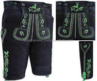 Lederhosen traditionnel bavarois allemand personnalisé 2024, vêtements décontractés pour hommes et garçons, léger, non tissé, taille haute, short