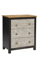 Buffet moderne en bois massif, fait main et durable, avec tiroirs, idéal pour salon, chambre et hôtel de style farmhouse
