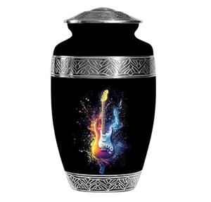 Urne funéraire en métal émaillé pour adultes, en laiton/aluminium, pour cendres humaines - Product Image 3